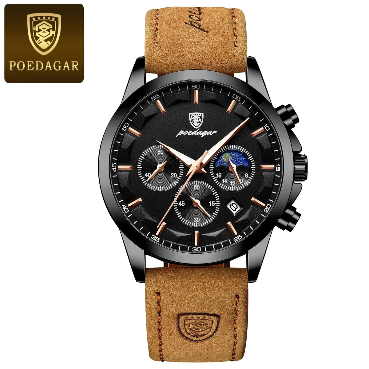 POEDAGAR Vanguard Chronograph Watch