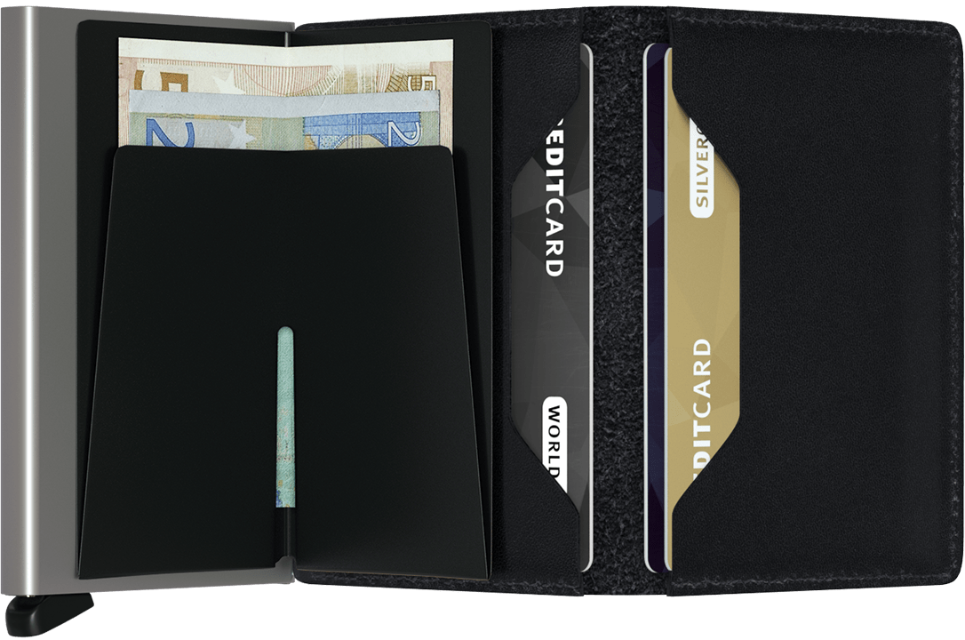 '- RFID Protected Slim Wallet - Original - Black