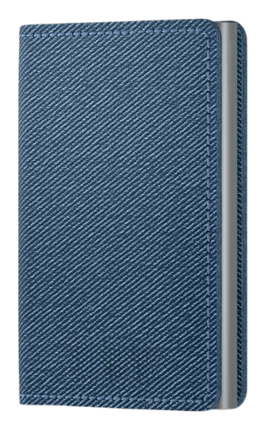 '- RFID Protected Slim Wallet - Twist - Blue Jeans