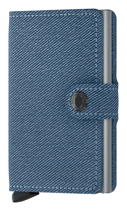 '- RFID Protected Mini Wallet - Twist - Jeans Blue