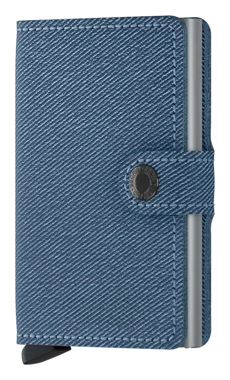 '- RFID Protected Mini Wallet - Twist - Jeans Blue
