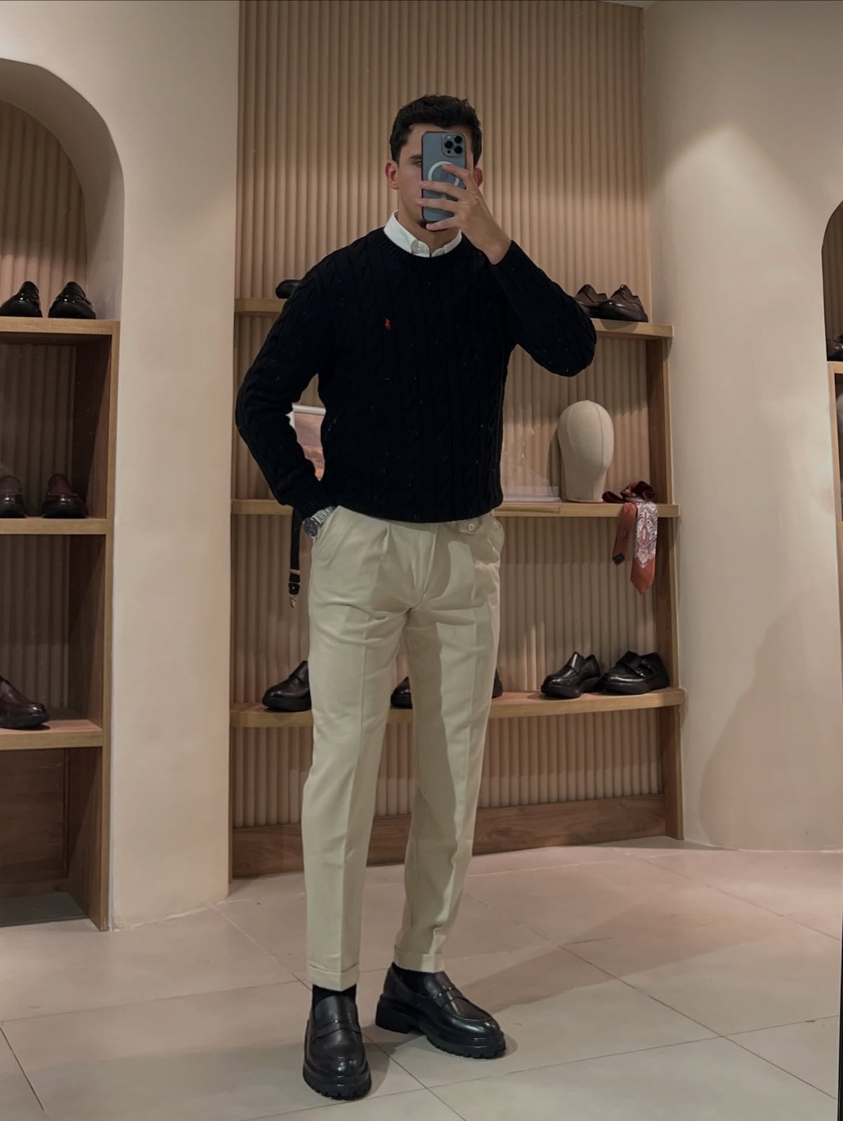 Classic Cable-Knit Sweater