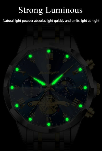 POEDAGAR Chrono Classic Watch