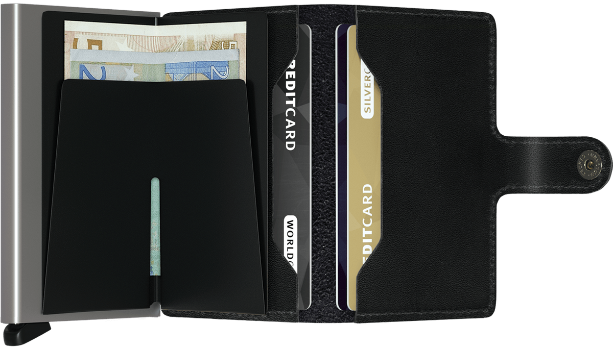 '- RFID Protected Mini Wallet - Original - Black