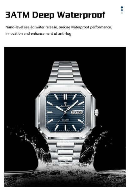 POEDAGAR Royal Square Watch