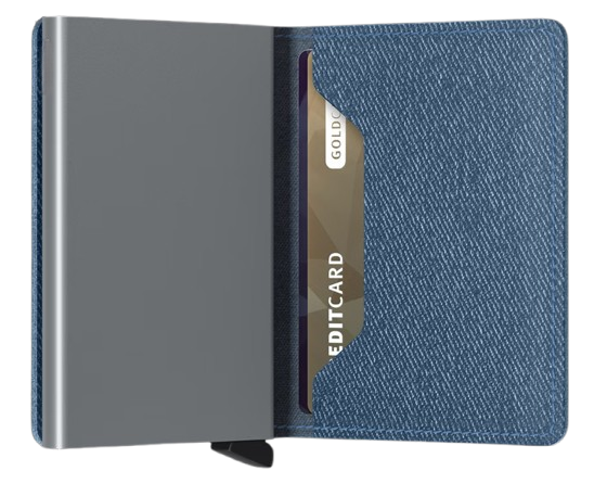 '- RFID Protected Slim Wallet - Twist - Blue Jeans