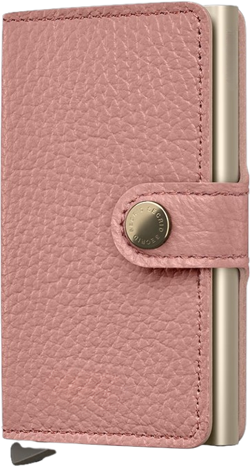 '- RFID Protected Mini Wallet - Pebble - Rose