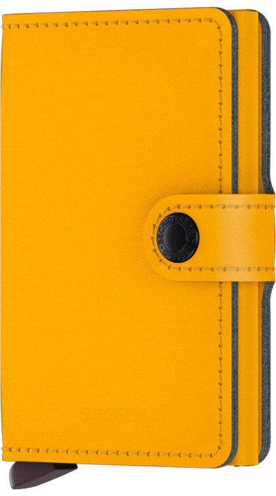 '- RFID Protected Mini Wallet - Yard - Ochre